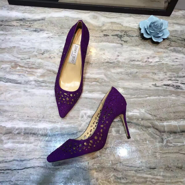 16AW ジミーチュウスーパーコピー Jimmy Choo★ROMY 60 Purple ROMY60TEK